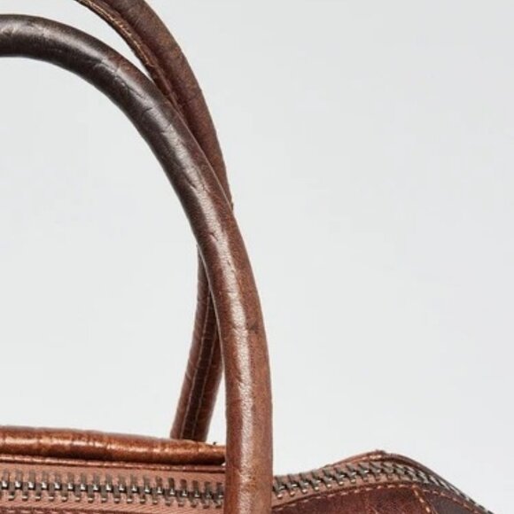 Givenchy Brown Embossed Leather Medium Antigona Bag - Picture 12 of 12